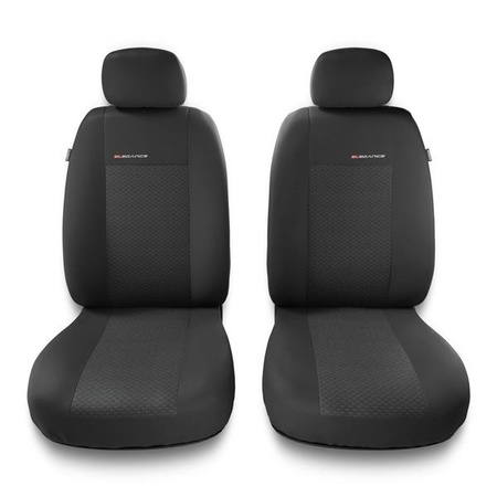 Alhambra 2UNE-2 Noir Gris Housses de sieges universelles pour Seat Alhambra I II 