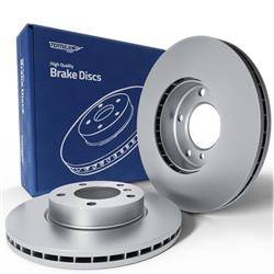 2x Les disques de frein pour BMW 3 E36 Compact, Coupé, Cabriolet, Berline, Touring (1990-2005) - ventilé - 286mm - Tomex - TX 71-02 (essieu avant)