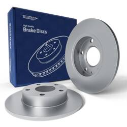 2x Les disques de frein pour Chevrolet Volt Liftback (2016-....) - pleine - 264mm - Tomex - TX 73-72 (essieu arrière)