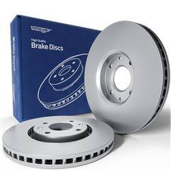 2x Les disques de frein pour Citroen C5 I Break, Liftback (2001-2004) - ventilé - 283mm - Tomex - TX 70-24 (essieu avant)