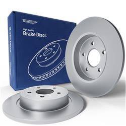 2x Les disques de frein pour Ford Grand C-Max Monospace (2010-2019) - pleine - 280mm - Tomex - TX 73-01 (essieu arrière)