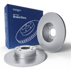 2x Les disques de frein pour Lancia Lybra Break, Berline (1999-2005) - pleine - 251,5mm - Tomex - TX 70-89 (essieu arrière)