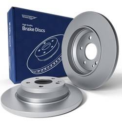 2x Les disques de frein pour Mercedes-Benz Vito EQV (W447) Van (2020-....) - pleine - 300mm - Tomex - TX 73-43 (essieu arrière)