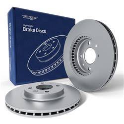 2x Les disques de frein pour Nissan Kubistar X76 Van (2003-2009) - ventilé - 259mm - Tomex - TX 70-10 (essieu avant)