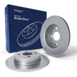 2x Les disques de frein pour Opel Astra G Classic Break, Liftback, Berline (2004-2009) - pleine - 240mm - Tomex - TX 70-23 (essieu arrière)