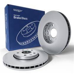 2x Les disques de frein pour Renault Laguna III Coupé, Hayon, Break (2007-2015) - ventilé - 296mm - Tomex - TX 72-51 (essieu avant)