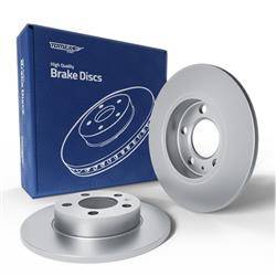 2x Les disques de frein pour Skoda Octavia II Break (2004-2013) - pleine - 239mm - Tomex - TX 73-06 (essieu arrière)