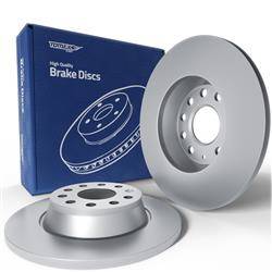 2x Les disques de frein pour Skoda Octavia III Liftback (2013-2017) - pleine - 282mm - Tomex - TX 71-37 (essieu arrière)