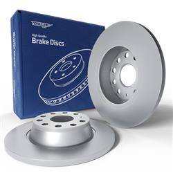 2x Les disques de frein pour Volkswagen Caddy Alltrack Break, Van (2015-2020) - pleine - 272mm - Tomex - TX 72-45 (essieu arrière)