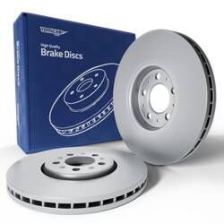 2x Les disques de frein pour Volkswagen Vento VI Berline (2010-....) - ventilé - 288mm - Tomex - TX 72-04 (essieu avant)