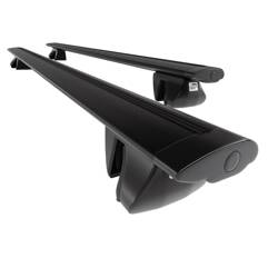 Barres de toit en Aluminium pour Ford Galaxy Monospace (2010-2015) - Porte-Bagages de Voiture noir - Amos - Alfa - Dynamic - rails intégrés