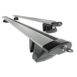 Barres de toit en aluminium pour Mini Hatch F54 Hayon (2015-....) - Porte-Bagages de Voiture argent - Amos - Alfa - Dynamic - rails intégrés