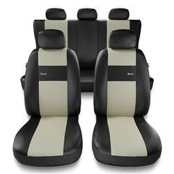 Housses de siège universelles pour BMW X1 I, II (2009-2022) - housse siege voiture universelles - couverture siege - beige - Auto-Dekor - X-Line