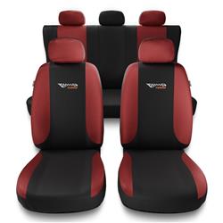 Housses de siège universelles pour BMW X3 E83, F25, G01 (2003-2019) - housse siege voiture universelles - couverture siege - rouge - Auto-Dekor - Tuning