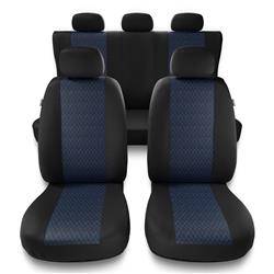 Housses de siège universelles pour BMW X5 E53, E70, F15, G05 (2000-2019) - housse siege voiture universelles - couverture siege - bleu - Auto-Dekor - Profi