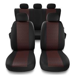 Housses de siège universelles pour Citroen C3 I, II, III (2002-2019) - housse siege voiture universelles - couverture siege - rouge - Auto-Dekor - Profi