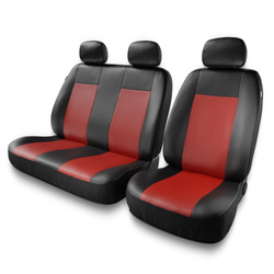 Housses de siège universelles pour Fiat Talento (2016-2020) - housse siege voiture universelles - couverture siege - rouge - Auto-Dekor - Comfort 2+1