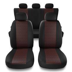 Housses de siège universelles pour Hyundai Tucson I, II, III (2004-2019) - housse siege voiture universelles - couverture siege - rouge - Auto-Dekor - Profi