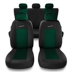 Housses de siège universelles pour Mercedes-Benz Classe B W245, W246, W247 (2005-2019) - housse siege voiture universelles - couverture siege - vert - Auto-Dekor - Sport Line