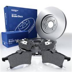 Plaquettes + disques de frein pour Opel Astra H Hayon, Cabriolet, Break, Berline (2004-2014) - Tomex - TX 13-00 + TX 71-20 (essieu avant)