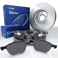 Plaquettes + disques de frein pour Volvo S40 II Berline (2004-2012) - Tomex - TX 13-05 + TX 71-11 (essieu avant)