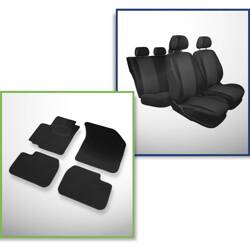 Set: tapis feutre + housses de siege confectionnees sur mesure pour Fiat Sedici Crossover (2006-2014) – Practic