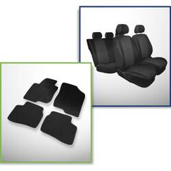 Set: tapis feutre + housses de siege confectionnees sur mesure pour Hyundai i30 CW, Hayon (2007-2011) – Practic