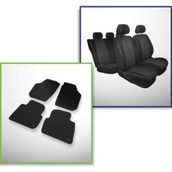 Set: tapis feutre + housses de siege confectionnees sur mesure pour Skoda Roomster Van (2006-2015) – Practic