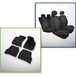 Set: tapis feutre + housses de siege confectionnees sur mesure pour Volkswagen Passat B5, B5 FL SW (1996-2005) – Practic