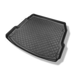 Tapis de coffre pour Audi A8 D4 Berline (10.2013-10.2017) - bac de coffre - protection de coffre voiture - Aristar - Guardliner - version standard et longue ; avec roue de secours = coffre plat; aussi pour la version Quattro