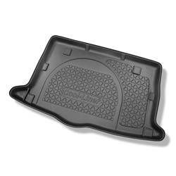 Tapis de coffre pour Hyundai Veloster Coupé (07.2011-12.2016) - bac de coffre - protection de coffre voiture - Aristar - Cool liner - avec / sans caisson de graves ; possibilité de couper la cavité gauche