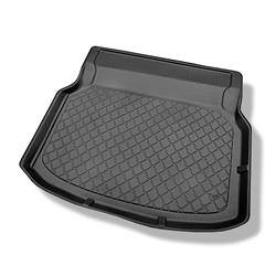 Tapis de coffre pour Mercedes-Benz Classe C W204 Berline (04.2007-02.2014) - bac de coffre - protection de coffre voiture - Aristar - Guardliner - sièges arrière rabattables ; sans cavité gauche