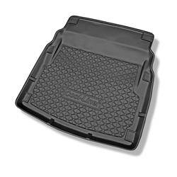 Tapis de coffre pour Mercedes-Benz Classe E W212 Berline (03.2009-03.2016) - bac de coffre - protection de coffre voiture - Aristar - Cool liner - sans cavités ; la surface du coffre se lève près de sièges arrière