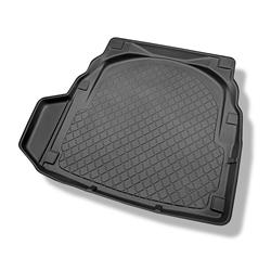 Tapis de coffre pour Mercedes-Benz Classe E W212 Berline (03.2009-03.2016) - bac de coffre - protection de coffre voiture - Aristar - Guardliner - avec cavité gauche (éventuellement à couper) ; surface plate du coffre 