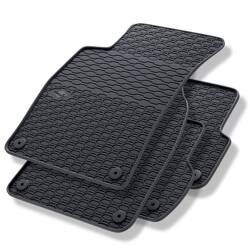 Tapis de sol en caoutchouc pour Audi A4 B6 (2000-2006) - tapis de voiture - noir - Geyer & Hosaja - 818/4C