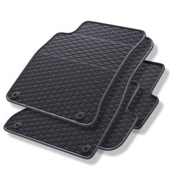 Tapis de sol en caoutchouc pour Audi A4 B8 (2007-2015) - tapis de voiture - noir - Geyer & Hosaja - 850/4C