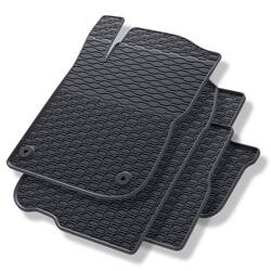 Tapis de sol en caoutchouc pour Peugeot 208 (2012-2018) - tapis de voiture - noir - Geyer & Hosaja - 859/4C