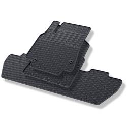 Tapis de sol en caoutchouc pour Peugeot Partner (2008-2018) - tapis de voiture - noir - Geyer & Hosaja - 845/3C