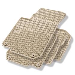 Tapis de sol en caoutchouc pour Seat Leon I (1999-2005) - tapis de voiture - beige - Geyer & Hosaja - 816/4B