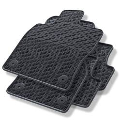 Tapis de sol en caoutchouc pour Volkswagen T-Roc (2017-....) - tapis de voiture - noir - Geyer & Hosaja - 887/4C