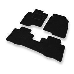 Tapis de sol feutre pour Chevrolet Captiva II (2011-....) - tapis de voiture - noir - DGS Autodywan