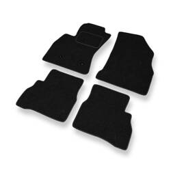 Tapis de sol feutre pour Fiat Doblo II (2010-2022) - tapis de voiture - noir - DGS Autodywan