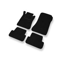 Tapis de sol feutre pour Mercedes-Benz CLK A209, C209 (2003-2009) - tapis de voiture - noir - DGS Autodywan