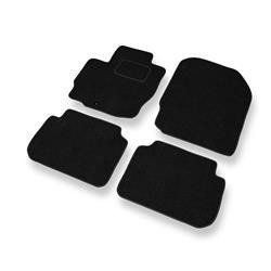 Tapis de sol feutre pour Mitsubishi Colt VII (2008-2012) - tapis de voiture - noir - DGS Autodywan