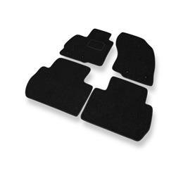 Tapis de sol feutre pour Mitsubishi Outlander III (2012-2021) - tapis de voiture - noir - DGS Autodywan