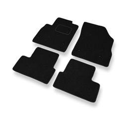 Tapis de sol feutre pour Opel Astra K (2015-2022) - tapis de voiture - noir - DGS Autodywan