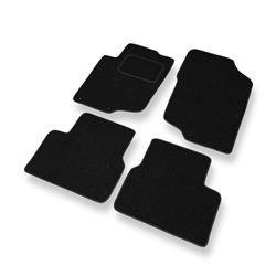 Tapis de sol feutre pour Peugeot 207 (2006-2012) - tapis de voiture - noir - DGS Autodywan