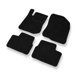 Tapis de sol feutre pour Peugeot 208 (2012-2019) - tapis de voiture - noir - DGS Autodywan