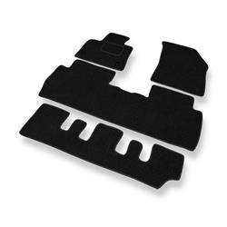 Tapis de sol feutre pour Peugeot 5008 (7-places) (2017-....) - tapis de voiture - noir - DGS Autodywan