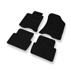 Tapis de sol feutre pour Renault Laguna II (2000-2007) - tapis de voiture - noir - DGS Autodywan